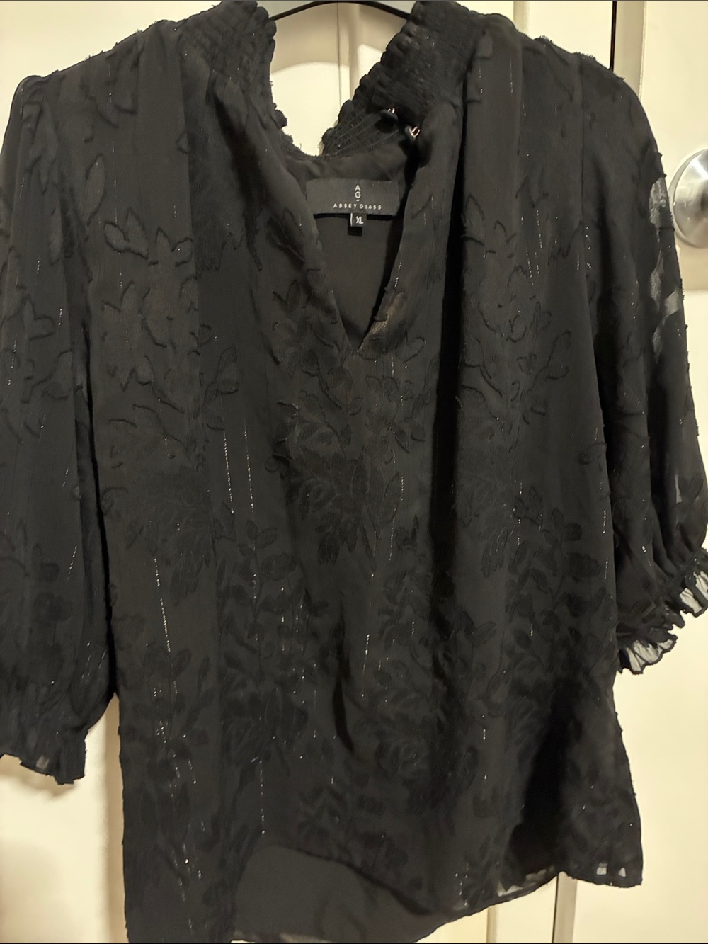 Abbey Glass Bennett top V-Neck Blouse